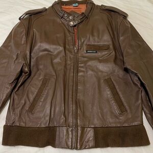 Leather Members only jacket
